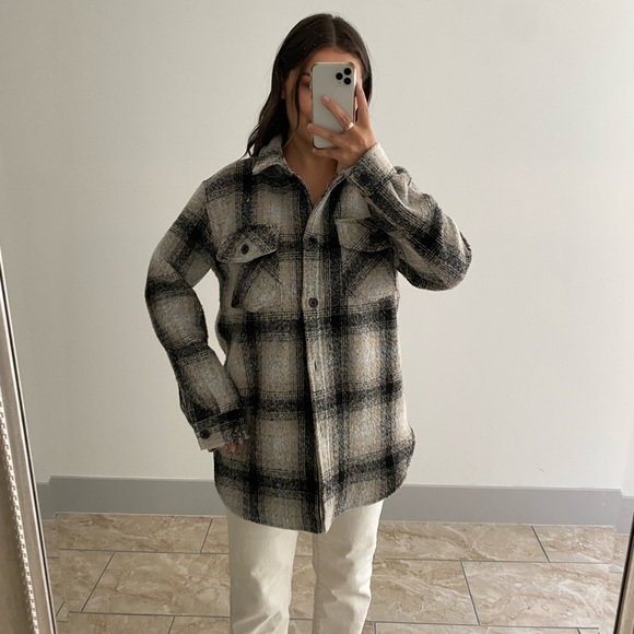 Plaid button up jacket - Picture 3 of 12